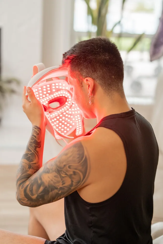 LED Masks category — Mito Glow mask in use