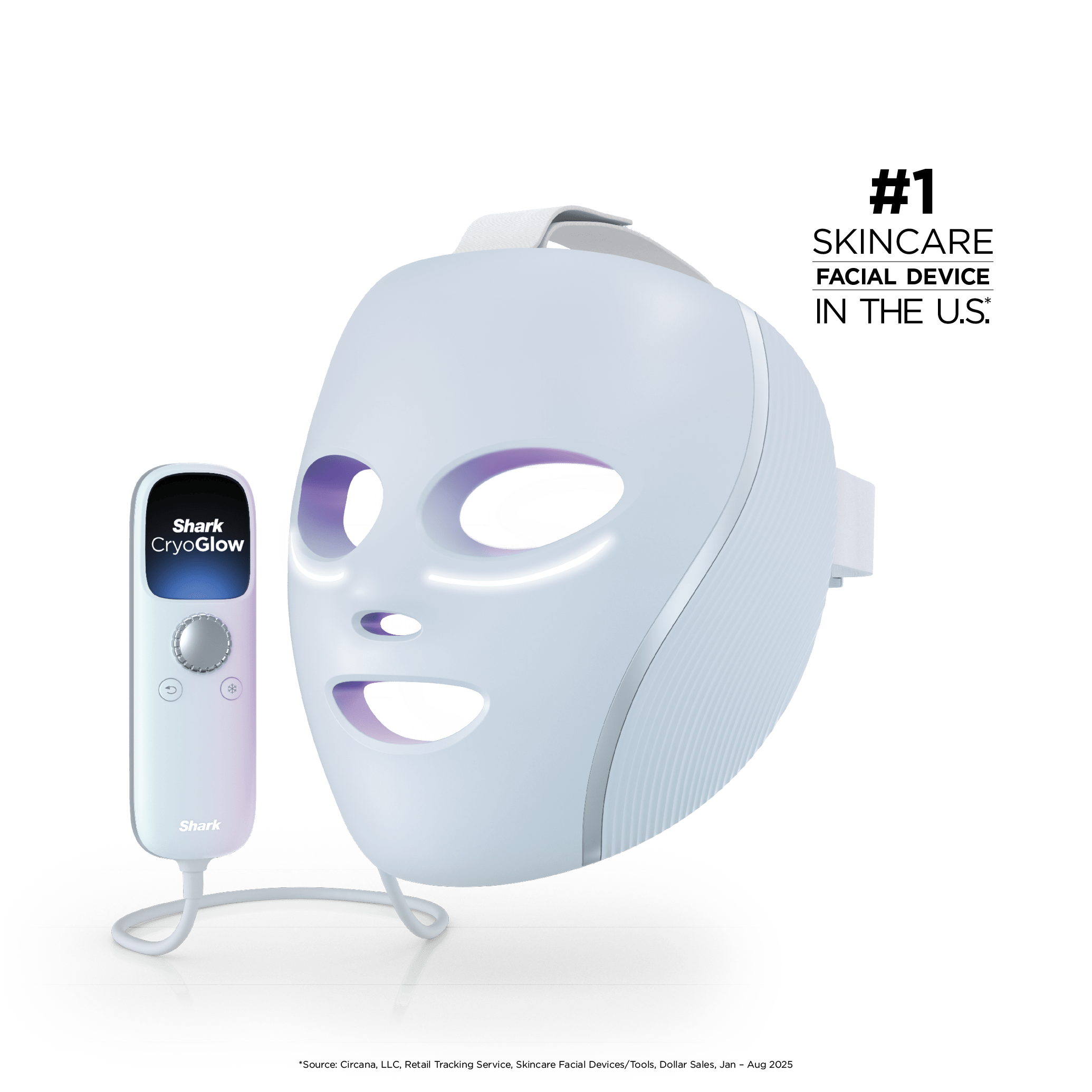 Shark CryoGlow LED Face Mask unboxing and packaging